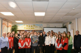 Встреча ветеранов МВД со старшеклассниками.